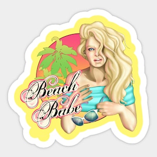 Beach Babe Sticker